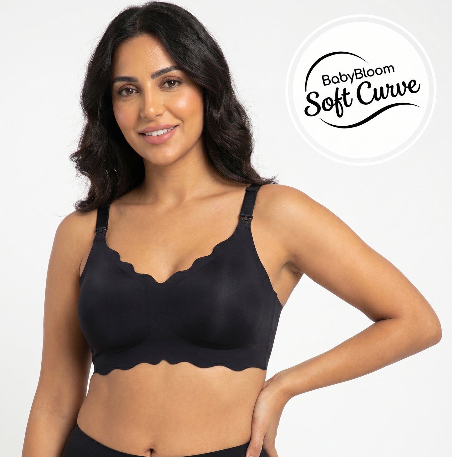 حماله صدر للرضاعه BabyBloom Soft Curve™ Black